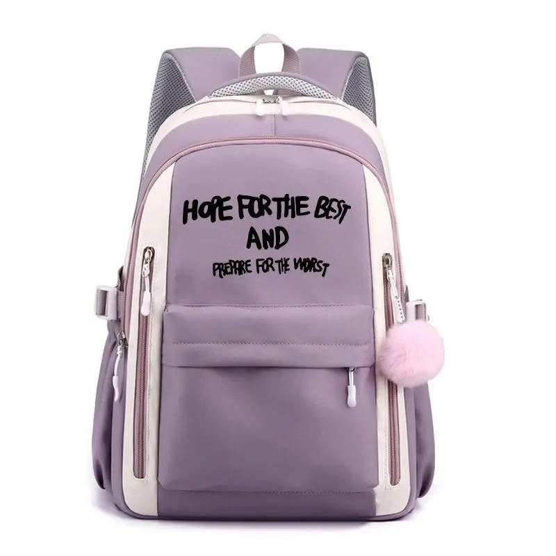 

GIRLS BAND CRY Backpack Cartoon Fashion Letter Print Student Schoolbag Men Women Casual Travel Bag Large Capacity School Bag