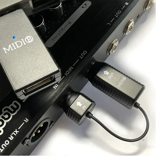 Imagen 2 del producto Sistema MIDI inalámbrico m-vave, adaptador Bluetooth de 5 pines DIN, en lugar de Cable MIDI para teclado de Piano, Android,ios