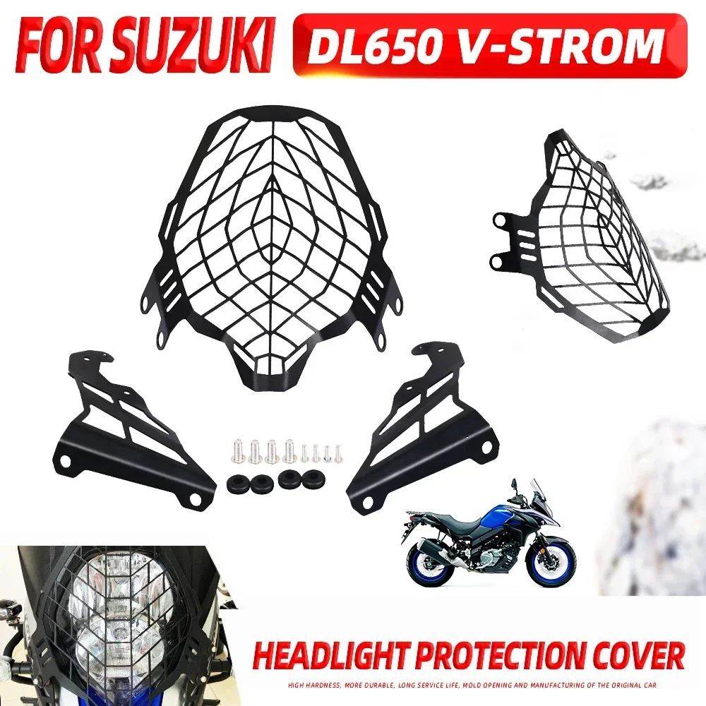 For SUZUKI V-strom DL650 XT V-strom DL 650 650XT 2017-2022 2020 Accessories Headlight Guard Protector Grill Protection Cover