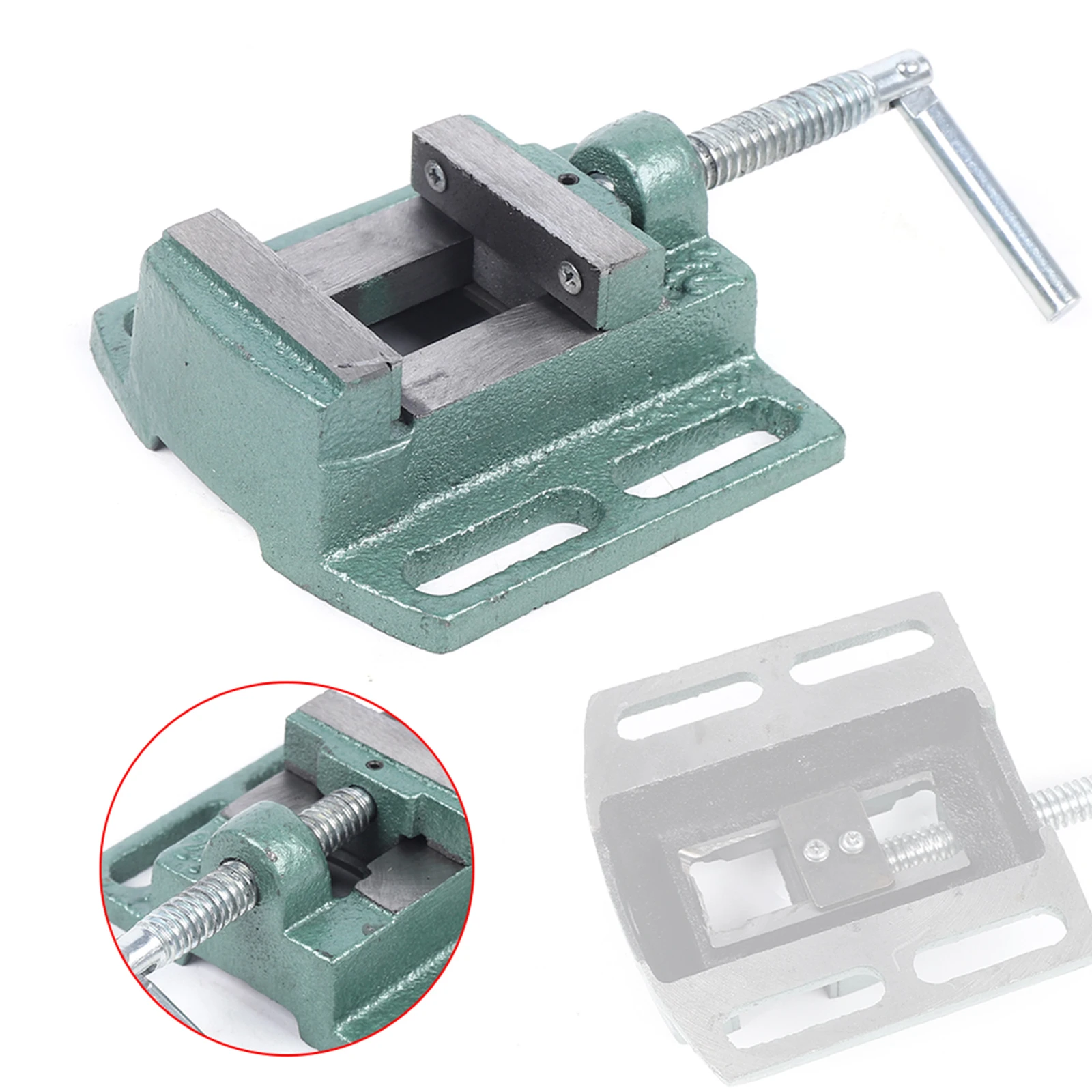 الحديد الزهر طحن نائب شقة المشبك ملزمة الحفر الصحافة ملزمة مقاعد البدلاء المشبك 2.5 بوصة ماكينة بتحكم رقمي بالكمبيوتر ملزمة لحفر طحن النجارة #4