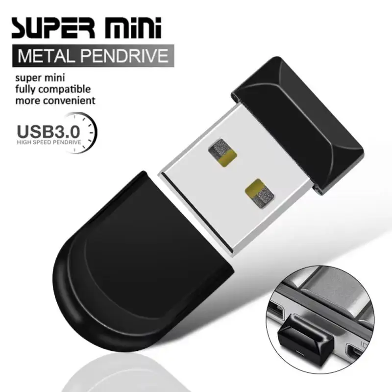 Super Mini USB Flash Drive Waterdichte Pen Drive 64GB 128GB 256GB Thumbdrive Pendrive 512GB USB 3.0 Memory Stick 128GB Pen Drive