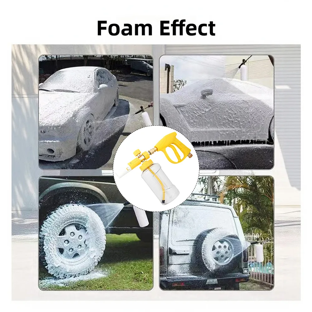 1 4 Quick-connect Foam Bottle Car Wash Roof Cleaning Efficient Foam Dispersion Quick Connect Design Ergonomic Handle