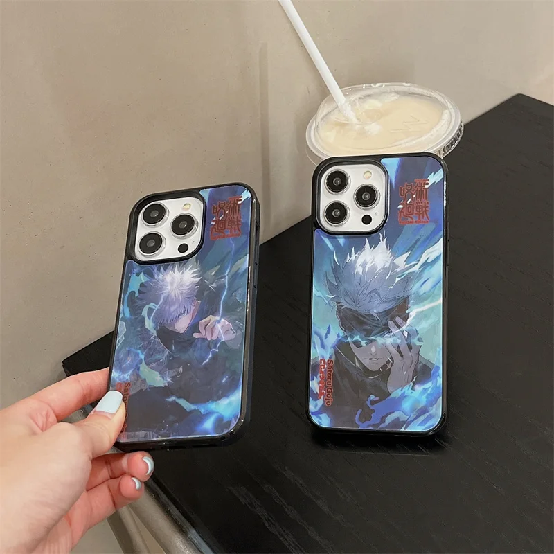 Cute Anime Jujutsu Kaisen Satoru Gojo Yuji 3D Case For Apple iPhone 16 15 14 13 12 11 Pro Max Magnetic Wireless Charge Cover