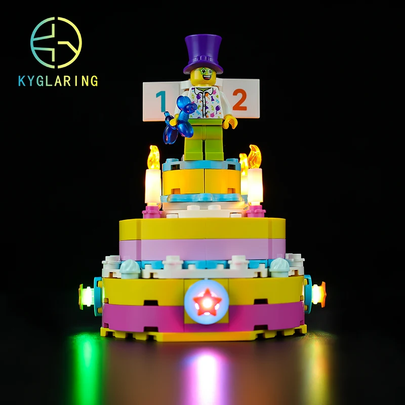 

Kyglaring LED Kit For 40382 Birthday Set Lighting Set DIY Toys (Not Included Building Blocks)