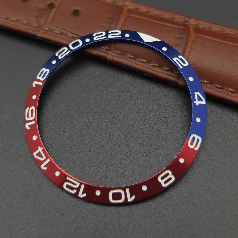 37mm ceramic bezel insert for men's watches, spare parts, bezel components, automatic watch replacement piece. image 6