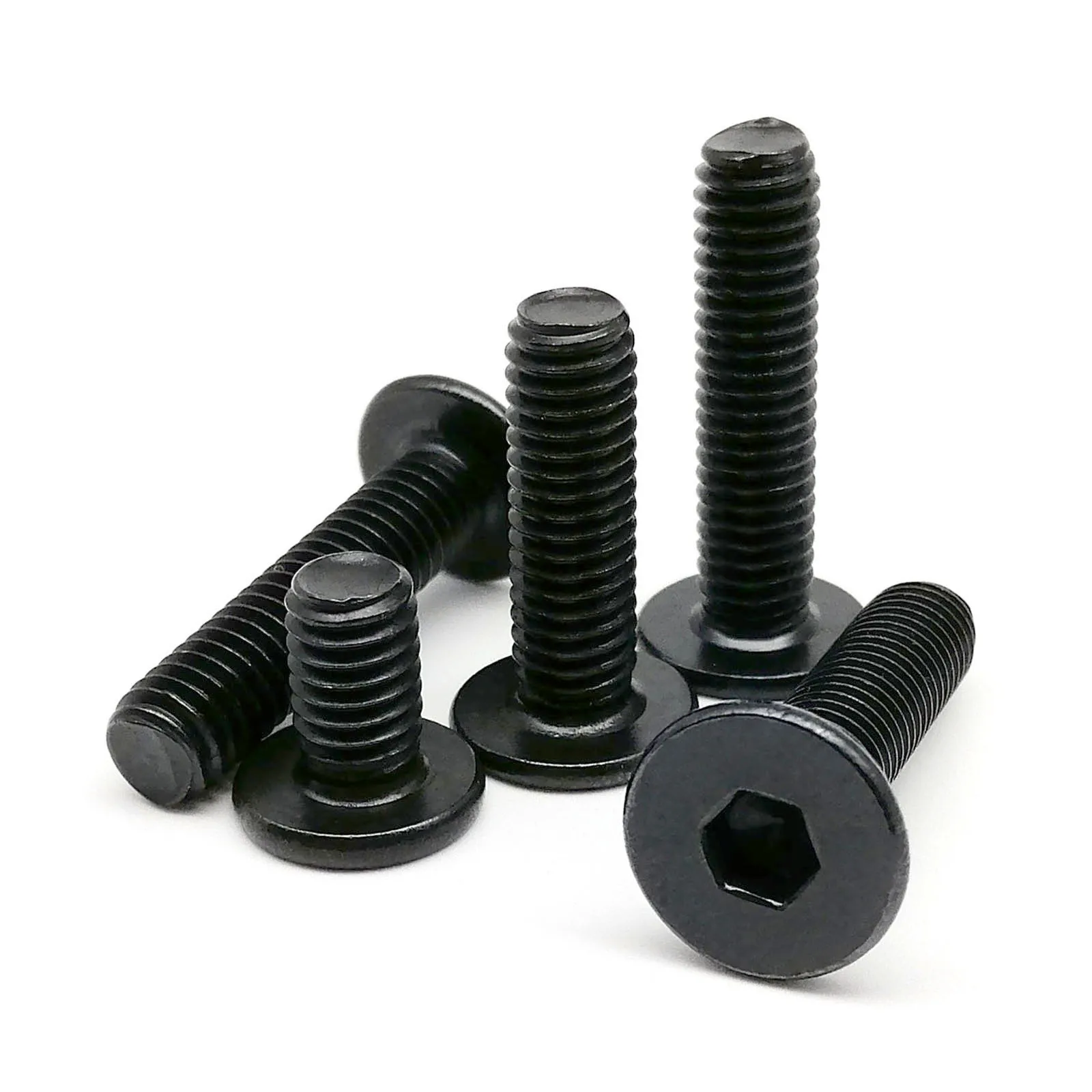 CM M2 M2.5 M3 M4 M5 M6 M8 Black Color 304 A2-70 Stainless Steel Allen Hexagon Hex Socket Ultra Thin Flat Wafer Head Screw Bolt