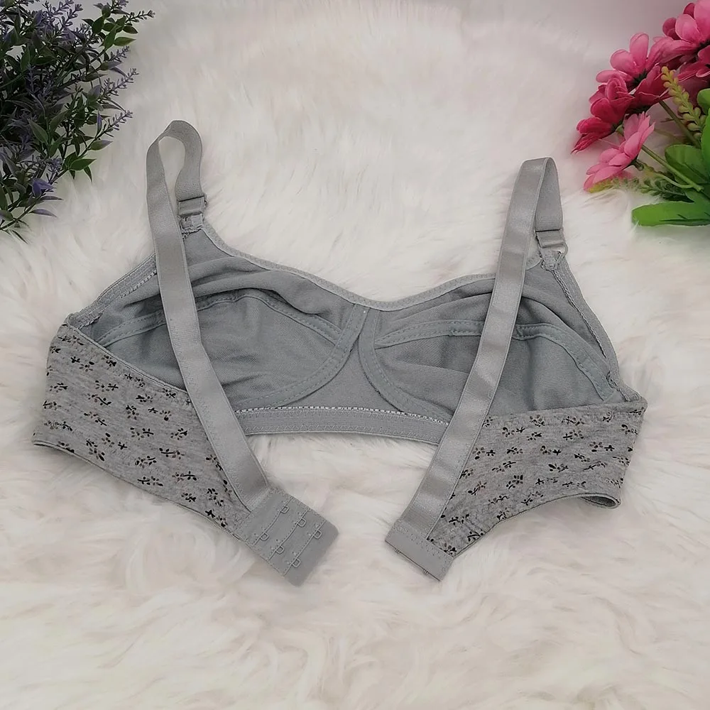 Sujetador sin aros para mujer, sujetadores de algodón sin costuras para realzar, bralette de algodón cómodo, ropa interior para mamá, lencería sexy de talla grande 36-46 C32