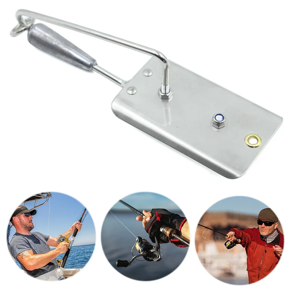 Offshore Downrigger Planer with Corrosion Resistant Stainless Steel Blade Trolling Diving Board for Wahoo Kingfish Tuna Fishing