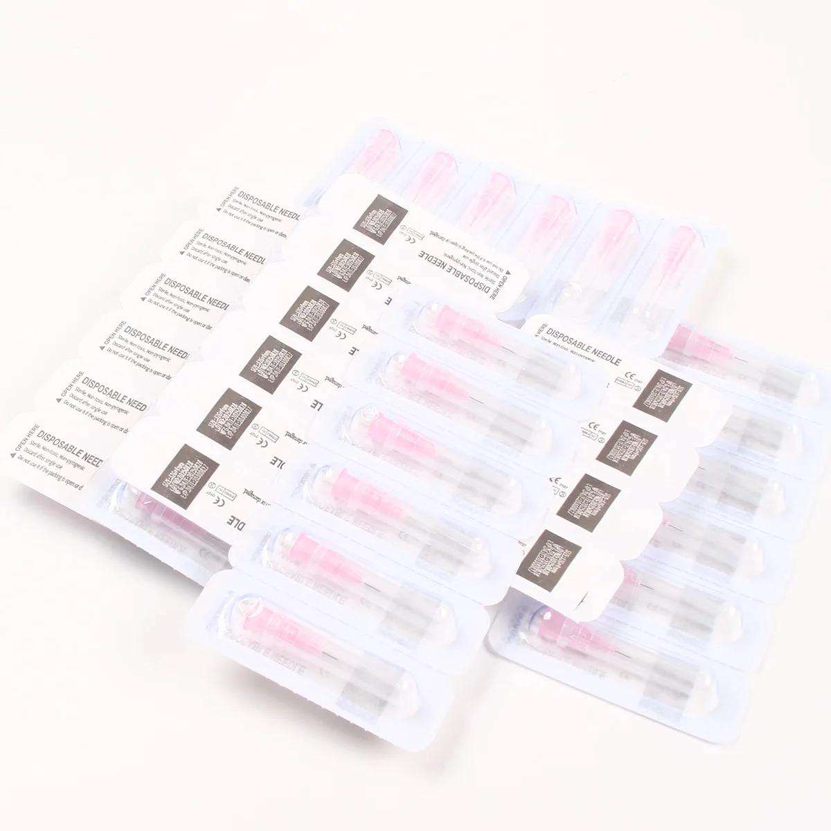 100 قطعة الوشم الصغيرة غير مؤلم الجمال إبرة 32G4MM 32G6MM 32G8MM 32G13MM 32G1.5MM 32G2.5MM العقيمة حاقن إبرة الجفن أداة