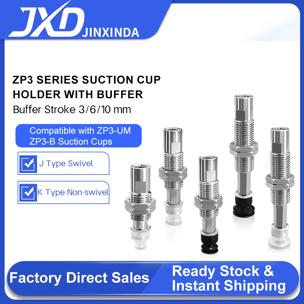 

JXD ZP3-T Series Vacuum Chuck ZP3-T04/06/08/10/13/16BN-J/K3/6/10-B5 Pneumatic Silicone Industry Vacuum Suction Cup