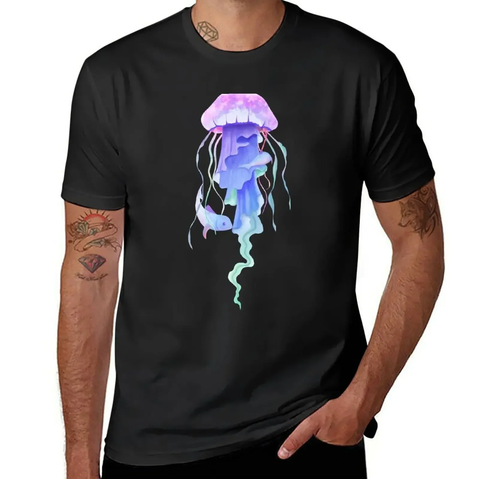 New Galaxy Jellyfish T-Shirt custom t shirts T-shirt short sublime t shirt mens vintage t shirts