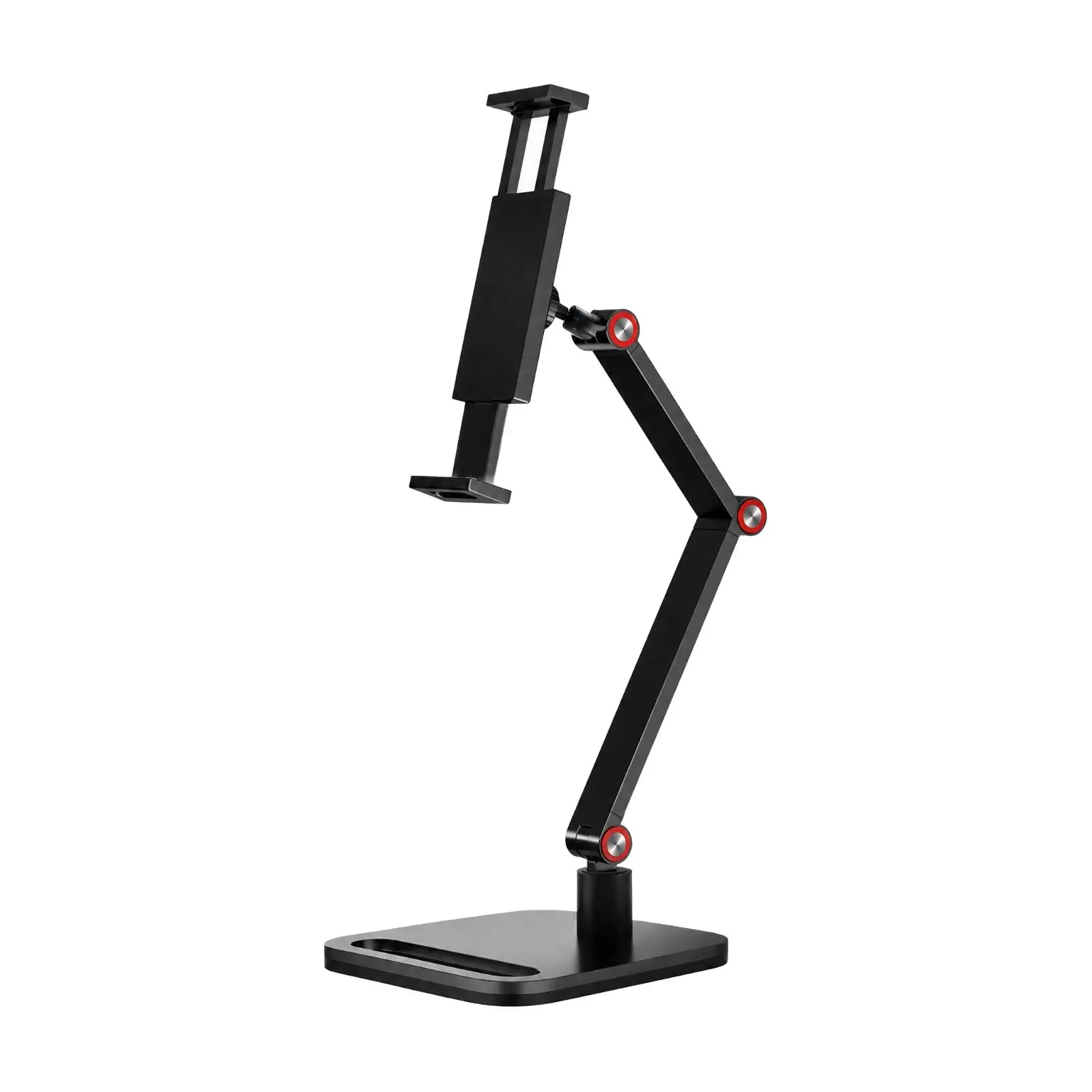 Tablet Cradle Sturdy Adjustable Desktop Device Stand Articulated Tablet Stand with Weighted Base Handscomplimentary