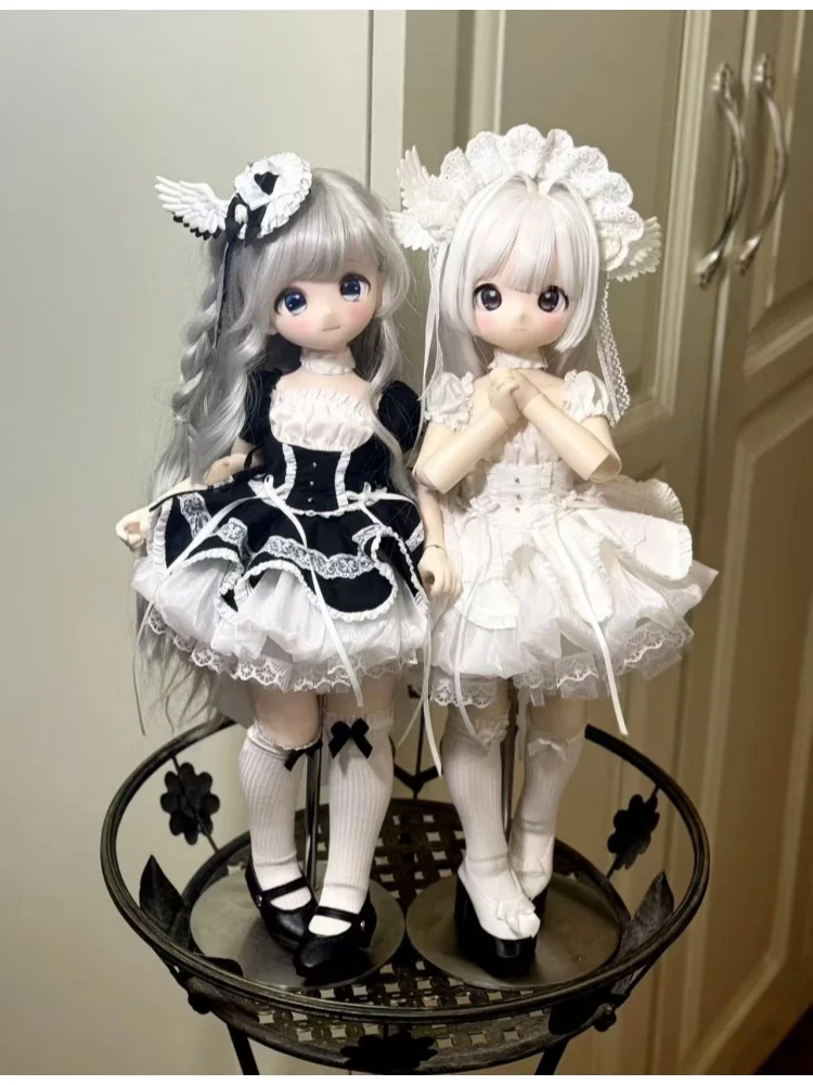 Nouveauté BJD vêtements de poupée pour 1/4 accessoires de poupée jupe douce chaussettes ensemble de couvre-chef poupée habiller cadeau bricolage vêtements (pas de poupée)