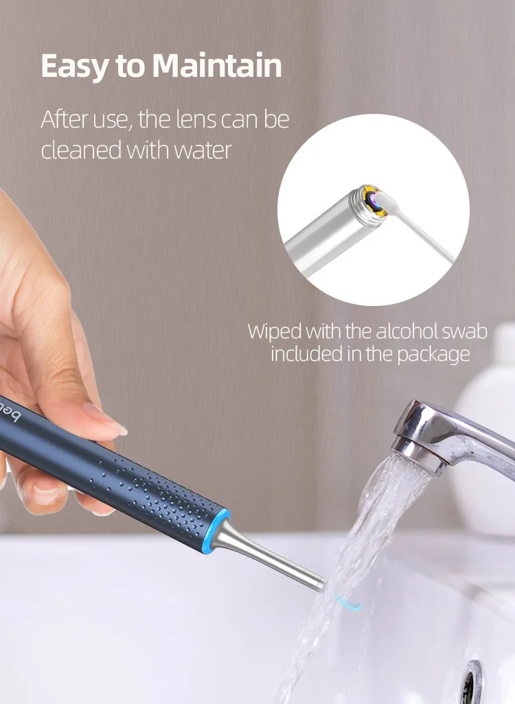 Bebird M9 Pro Smart Visual Ear Wax Remover With Camera, Endoscope_voghion.com