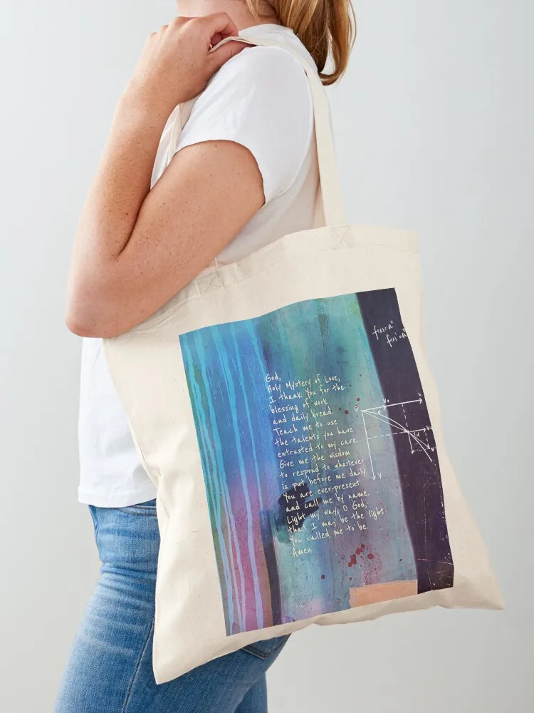 

PrayerArtJournal Tote Bag woman shopping bag foldable reusable bag Canvas supermarket folding