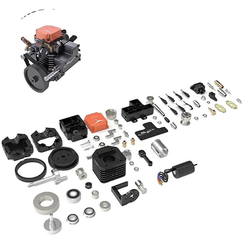 

Mini Car Engine Toyan FS-S100AC Four Stroke Methanol Nitro RC Toy Motor DIY KIT Version 130PCS