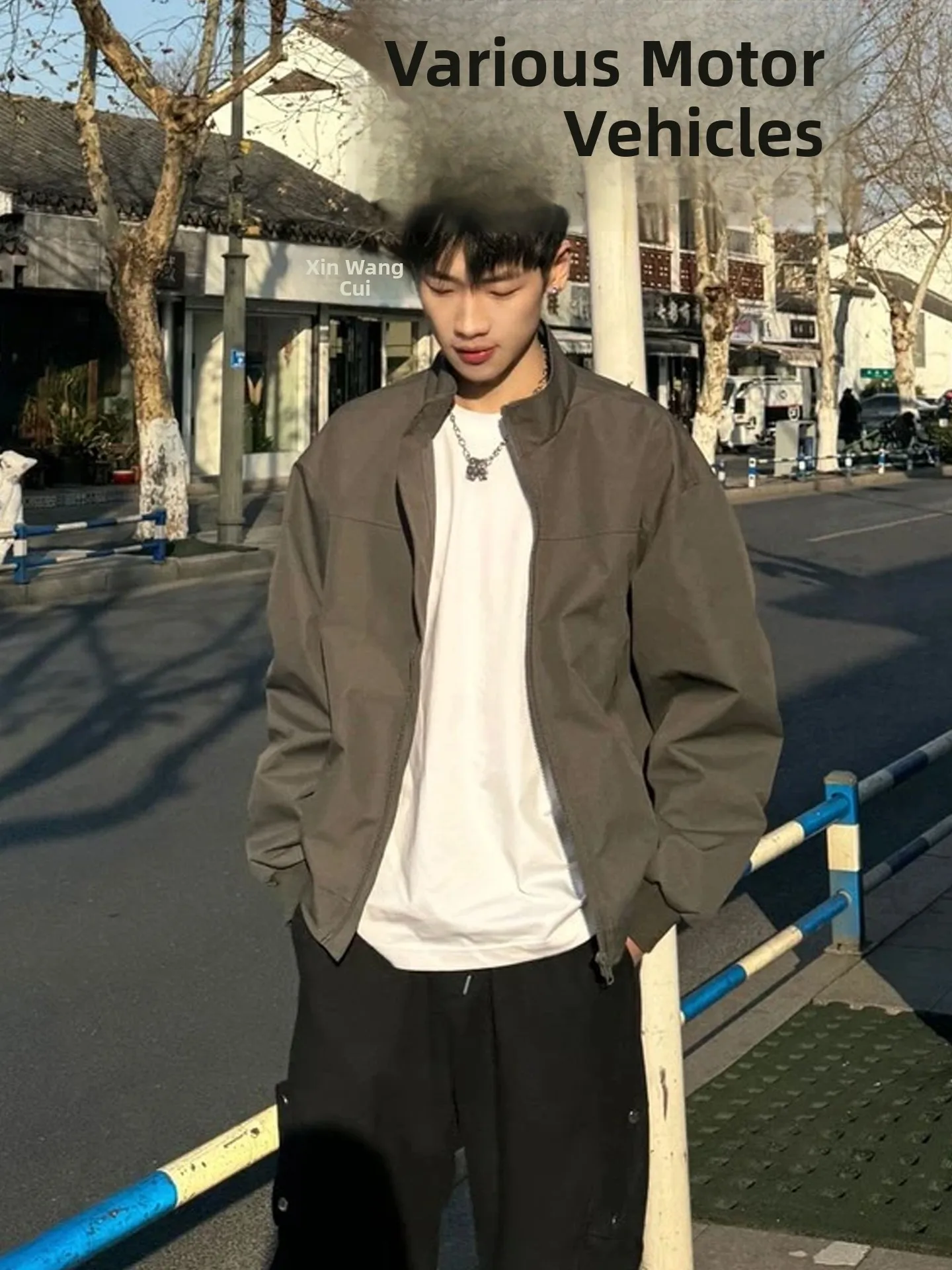 American Sle Pilot Jaet Men's ort Stand Collar Coat Ba to School Outfit Baseball Sle Waterproof Stand Fit Jaet