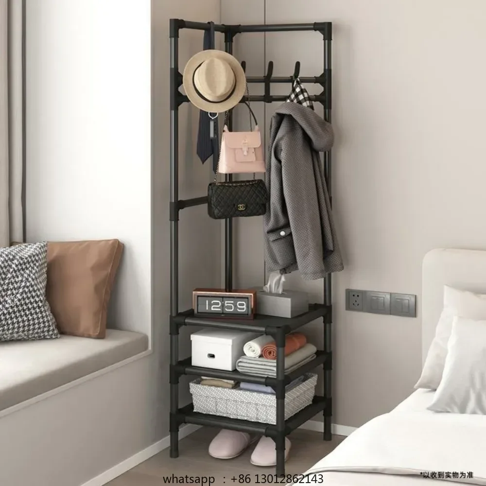 

Bedrooms Corner Clothes Rack Multi-Layer Nightstand Clothes Coat Racks Simple Household Bedroom Floor Standing Hangers Shelve