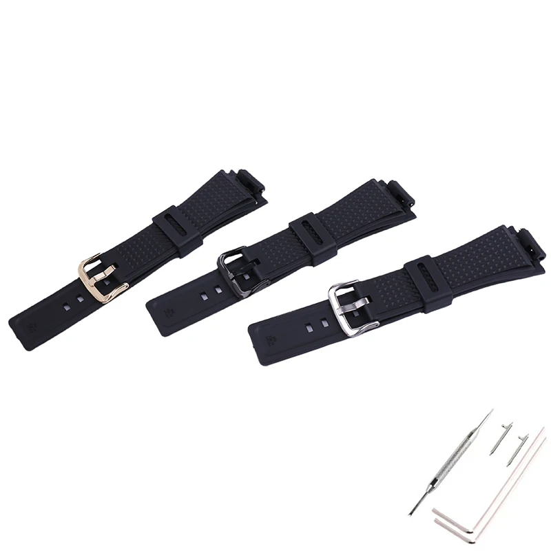 إكسسوارات حزام ساعة سيليكون للرجال سوار ساعة من الراتنج متوافق مع سوار معصم مطاطي رياضي للسيدات من Casio GM-110