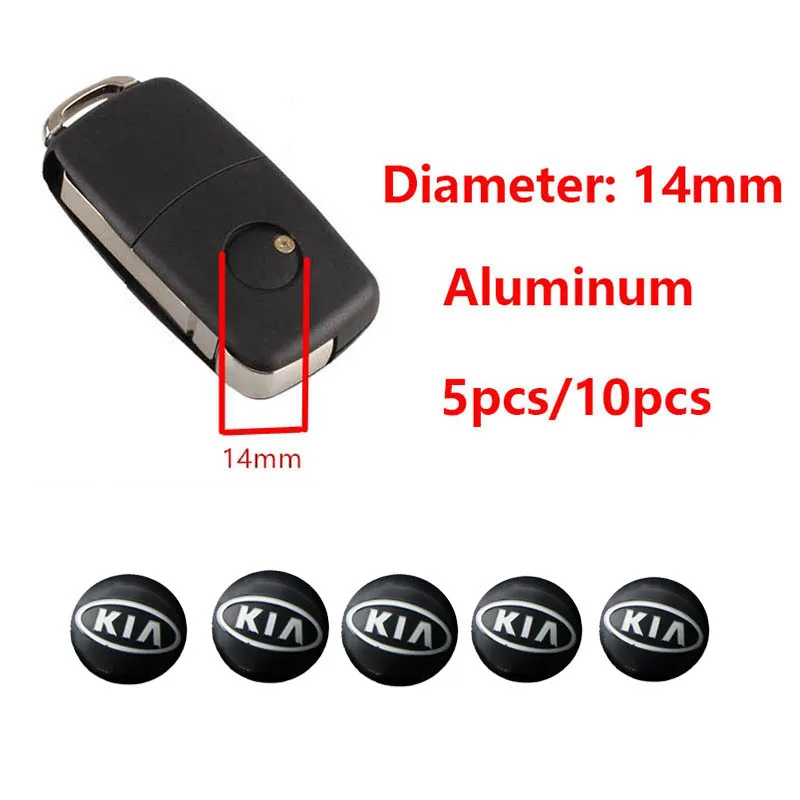 5/10 قطعة سيارة معدنية الألومنيوم التصميم ملصقات مفتاح بعيد لكيا GT-Line سبورتاج Ceed ريو بيكانتو سورينتو الروح سيراتو Venga #3