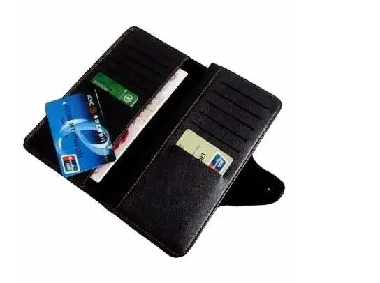 Supre Fire Wallet  (Black Leather, Long) - Magic Trick,Stage Magic Props,Mentalism,Close Up,Comedy,Magia Toys Classic Joke