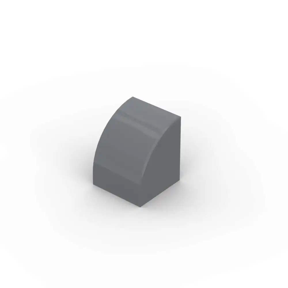 Moc 10 pçs parte tijolos 7126 inclinação curvada 1x1 blocos de construção kit placa castelo casa partícula quebra-cabeça brinquedo educativo presente das crianças