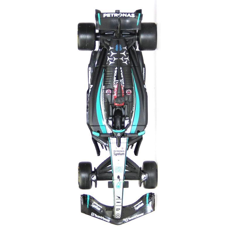 Bburago 1:43 W15 NO44 메르세데스-AMG F1 팀 #63 포뮬러 다이 캐스트 자동차 모델 경쟁 차량 모델 자동차 레이싱 장난감