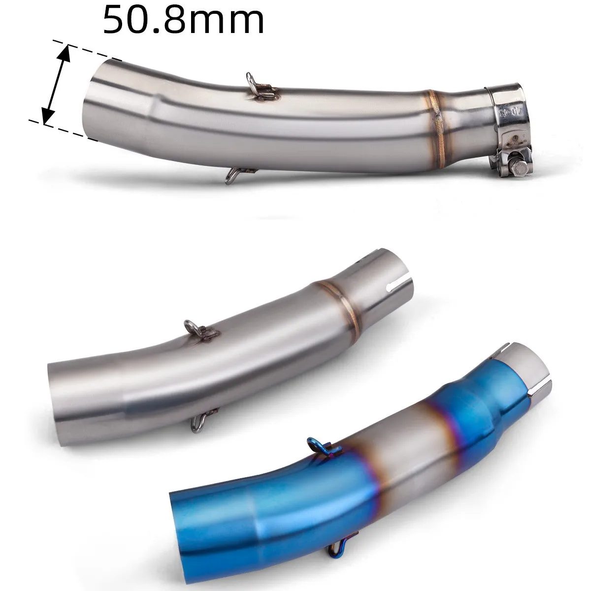 Motorcycle Modified Exhaust Pipe, Suitable For CB300R Stainless Steel Mid-section Tail Set, Large Hexagonal SC Carbon Fiber