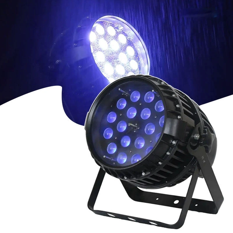 

8 шт. IP65 RGBW 4-в-1 18x10 Вт Водонепроницаемые светодиодные прожекторы Par Light с зумом для уличных музыкальных фестивалей, управление DMX