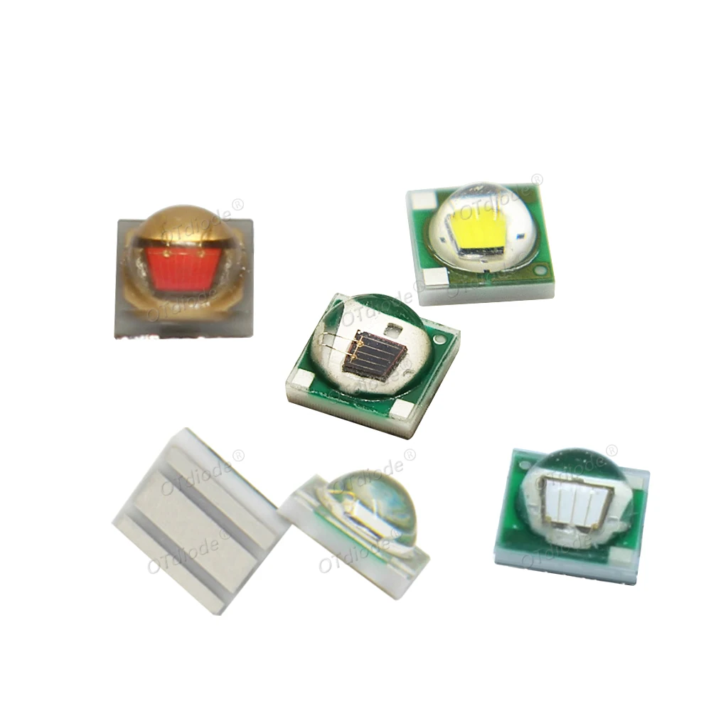 High Power LED 3W 1W 3535 XPE Chip Cold Warm White UV Royal Blue Deep Red Green IR RGBW 365 395 410 450 660nm 730 850 940nm Bead image 5