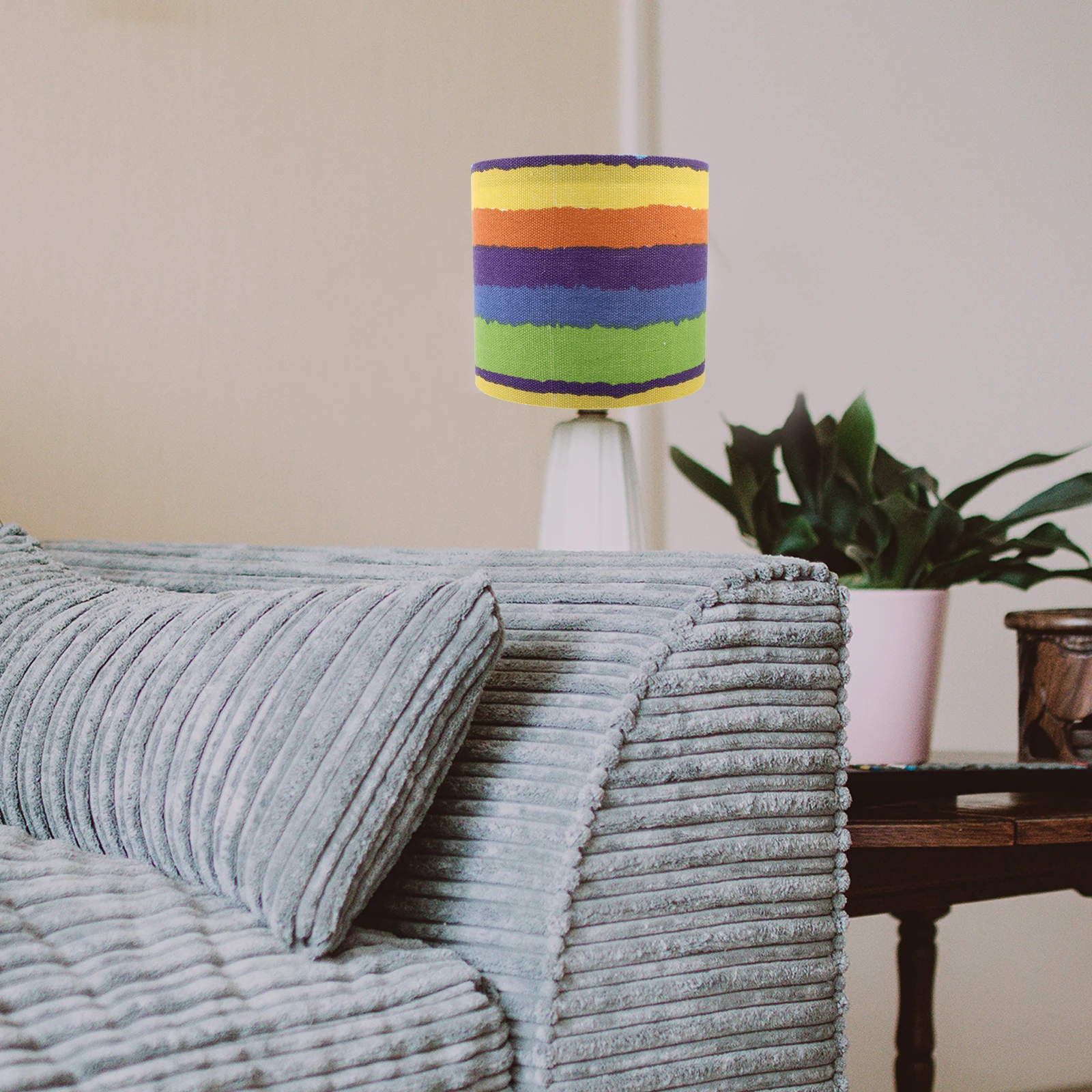 

1Pcs Cloth Art Lampshade Colorful Light Shade Protects Eyes Easy Install for Home Office Study Lampshade Decor Cloth Light Cover