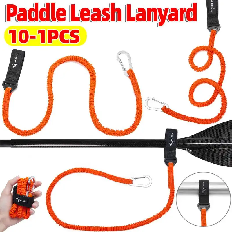 

1-10 шт. эластичный страховочный ремень для весла каяка, сверхпрочный шнурок, ремень для весла с прочной пряжкой, аксессуары для гребных лодок