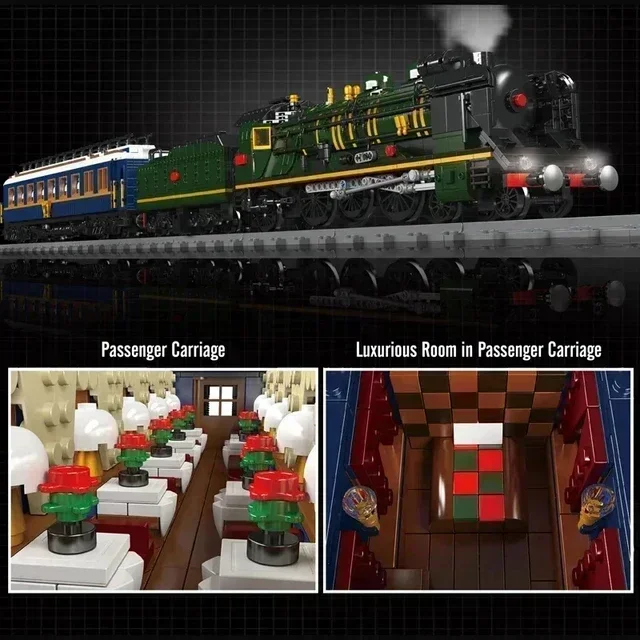 Mold King 12025 Technical Train Building Block Express-French railway snfc 231 locomotiva a vapore regalo di natale per bambini