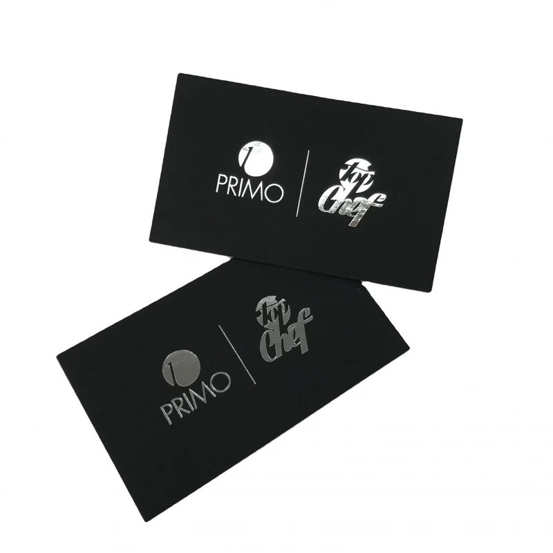 50 0.Zhang. custom. silver hot stamping foil business cards