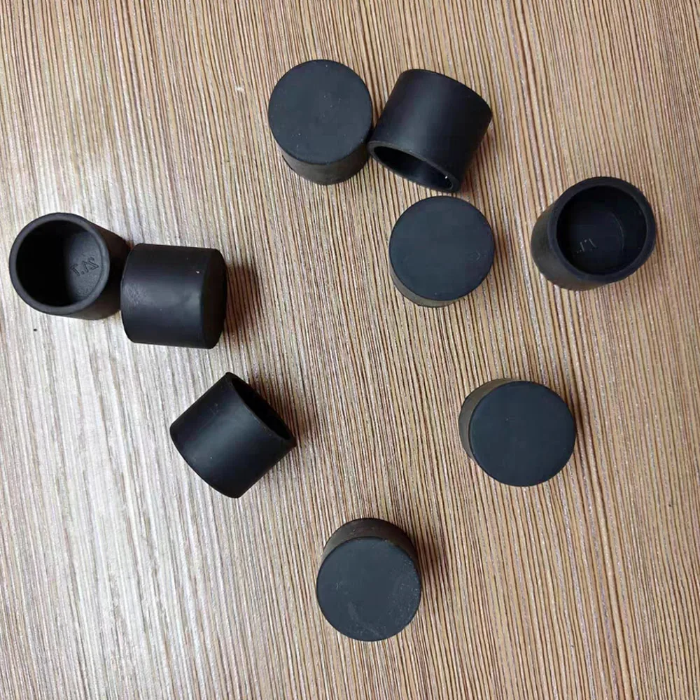 

3-102.5mm Black White Soft Silicone Rubber Round End Cap Dust Seal Protection Gasket Pipe Cover Round Tube Insert Stopper