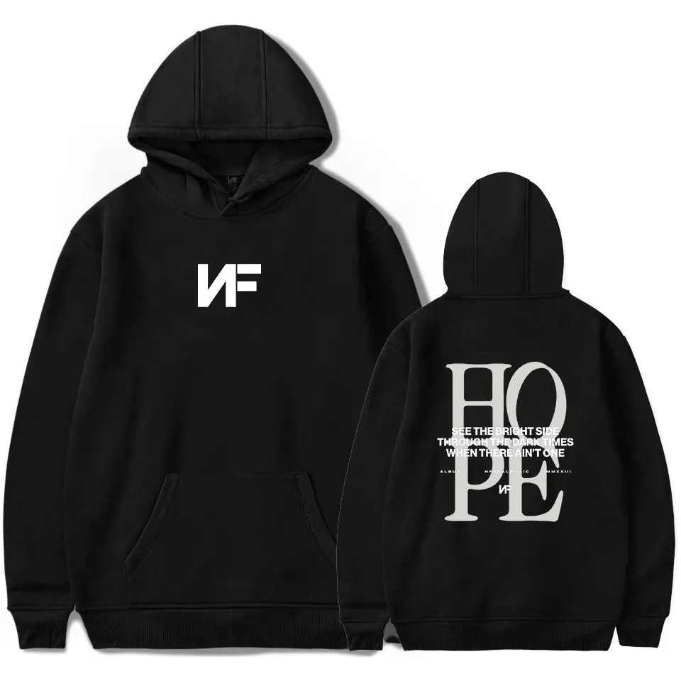 

HOPE Rapper Hoodies para homens e mulheres, pulôveres de manga comprida, moletom, HipHop Merch, NF, pré-encomenda