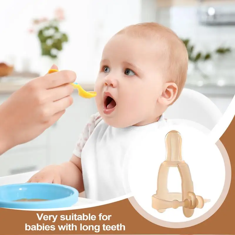 Guanto per tappo per succhiare le dita in silicone per protezione per succhiare il pollice per bambino Comodo dispositivo correttore per mordere per massaggiagengive per ragazze dei ragazzi