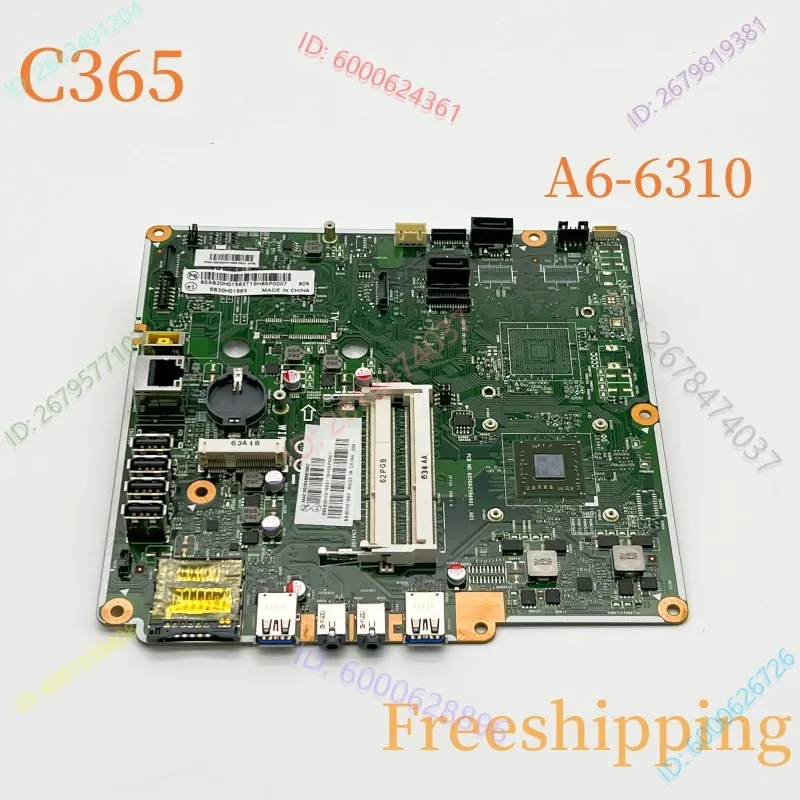 

CFT3S For Lenovo C365 AIO Motherboard 6050A2594901.A01 FRU:5B20H01565 With A6-6310 CPU DDR3 Mainboard 100% Tested Fully Work