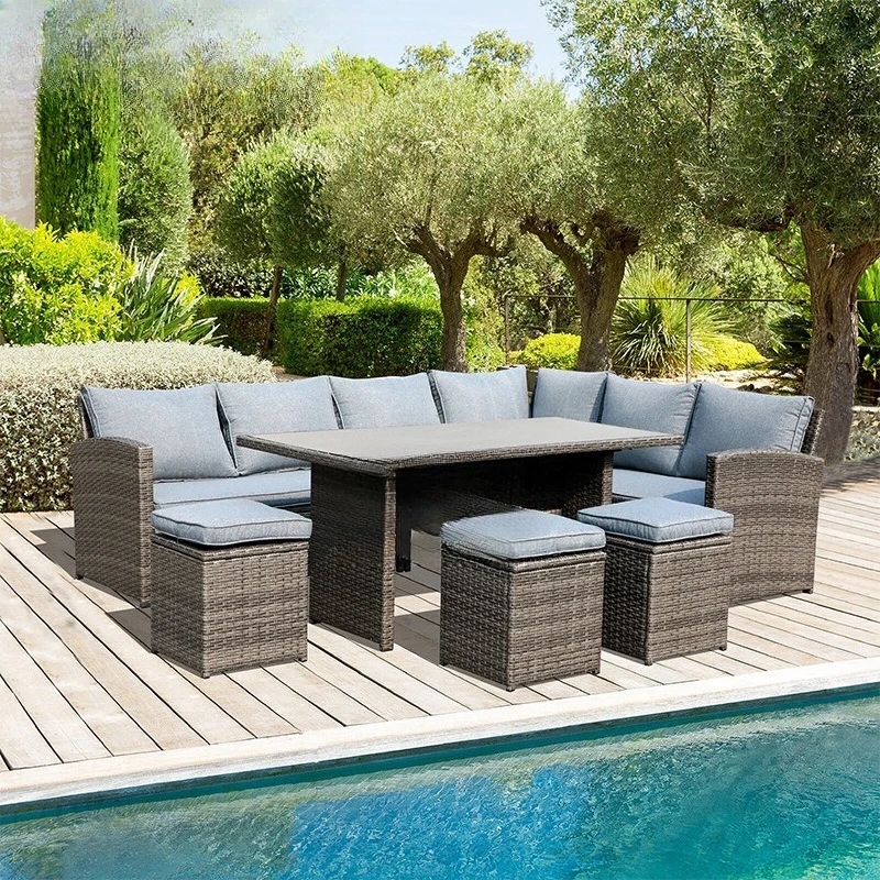 

Outdoor sofa rattan courtyard garden furniture rattan chair sun protection waterproof rain proof balcony leisure outdoor coffee