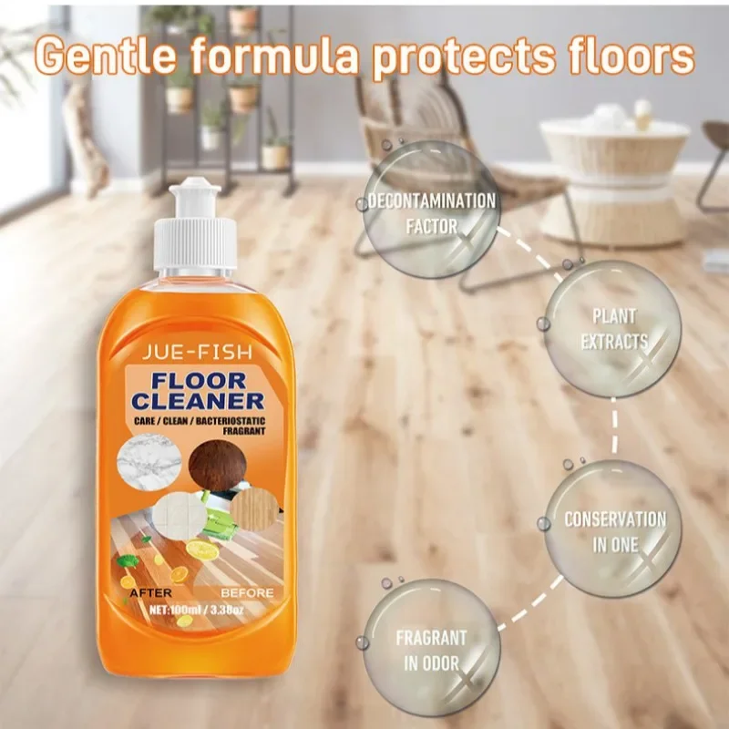 강력 마루 청결 세제 Jue-Fish Floor Cleaner for Deep Cleaning and Polishing All-purpose powerful stain removal floor cleaner