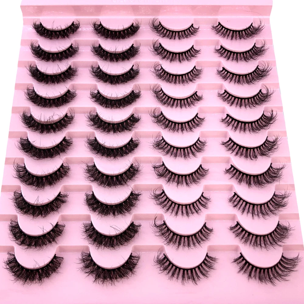 Neu: 20 Paar Natürliche Dicke Künstliche Wimpern, Lange 6D Nerz-Wimpern für Make-up und Wimpernverlängerung – Detail 18