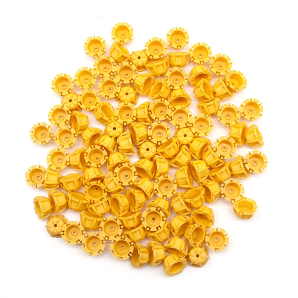 100pcs Fuel Injector Plastic Part Pintle Cap Fit For BMW Denso Fuel Injector Repair Kit 13.1*1.8*7.8mm PS-31020