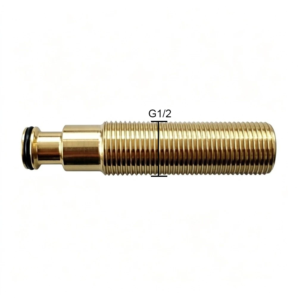 G1-2 Thread Brass Concealed Wall Mount Faucet Connector Replacement Adapter For Bathroom Basin Tap Plumbing Fixture