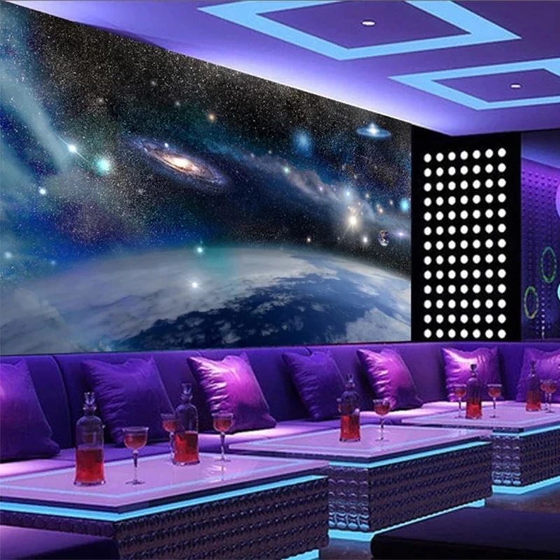 Custom Photo Mural 3D Beautiful Planet Galaxy Landscape Wallpaper Bar KTV Living room sofa TV background wall bedroom restaurant