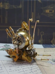 Steampunk Cool Snail Model Mechanical Insect Ornaments High Difficulty Precision Handmade Metal Crafts