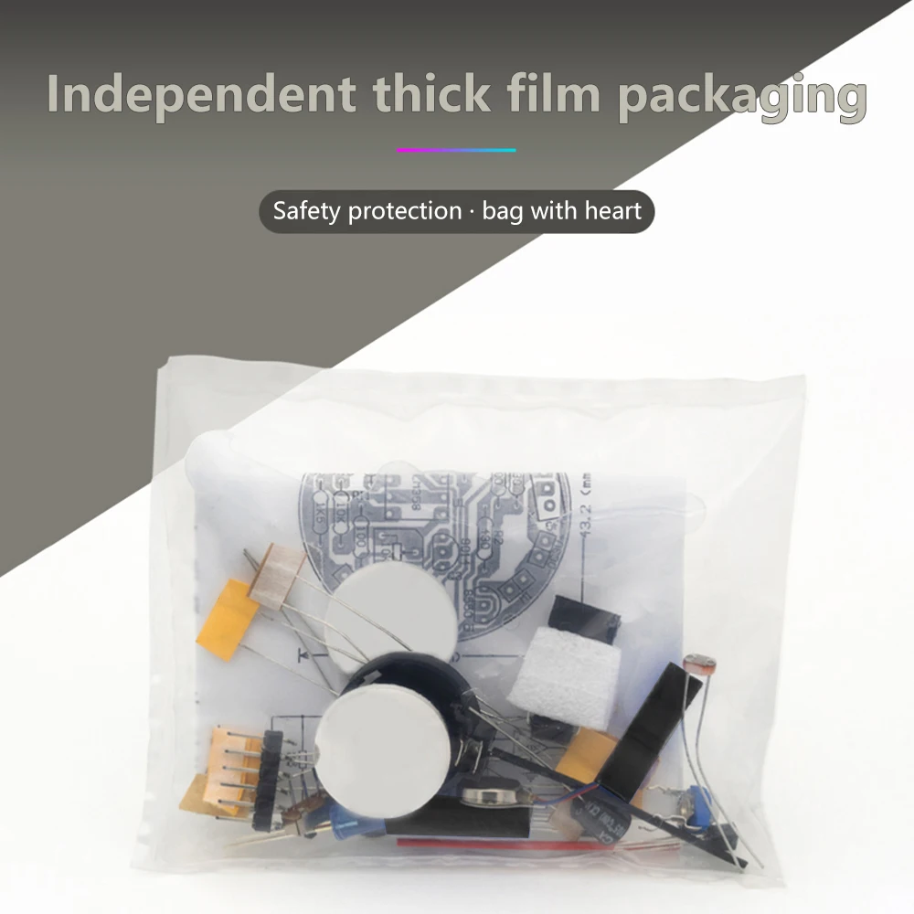 1 Set/LED Breathing Light Soldering DIY Kit Simulated Firefly Flashing Robot Toy Photosensitive Sensor Mobile Robot Part