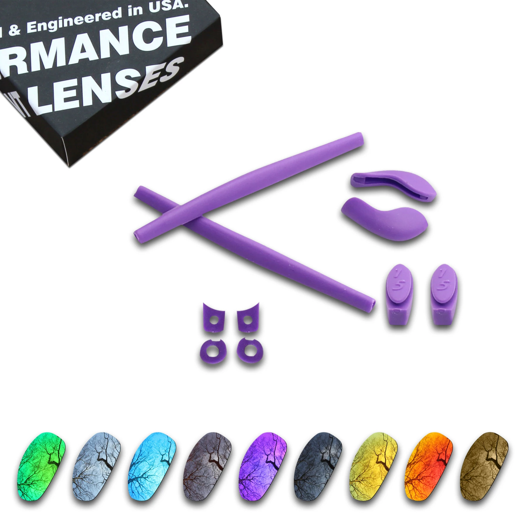 

Millerswap Resist Seawater Corrosion Polarized Replacement Lens&Purple Rubber Kit for Oakley juliet - Multiple Options