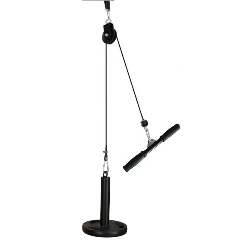 

Adjustable Single Pull-Down Home Equipment System High-Low-Nylon Set Gym Cable Weight Lifting Pulley Fitness Accessories