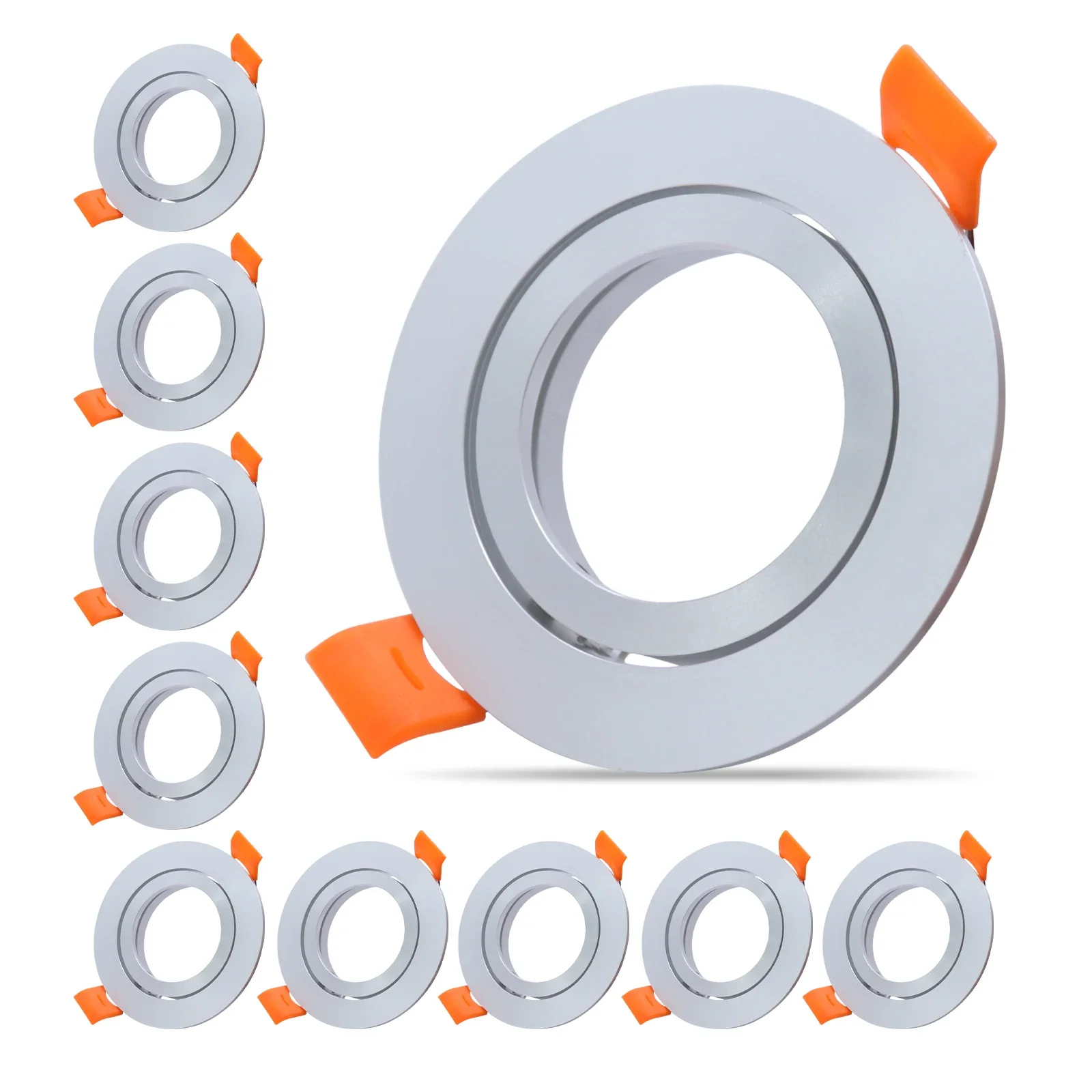 4/6/10PCS Adjustable Recessed Led Light MR16 GU10 Fixture LED Ceiling Spot Light Frame Led Ceiling Light Fixtures Gu10 Frame