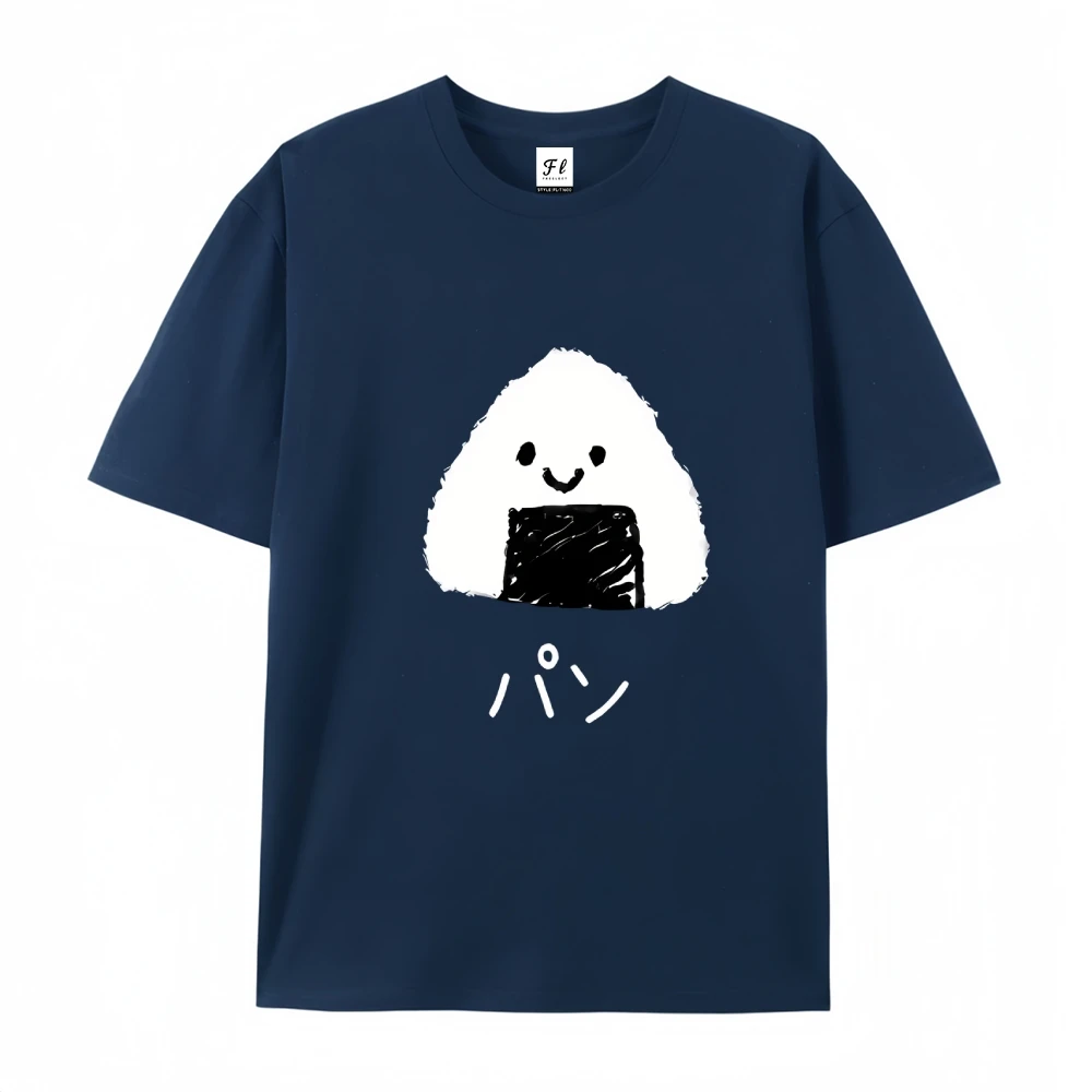 티셔츠 맞춤 셔츠 귀여운 오니기리 카와이 치비 음식 빈티지 그래픽 티 여성 키가 큰 티셔츠 새로운 선물 및 티셔츠